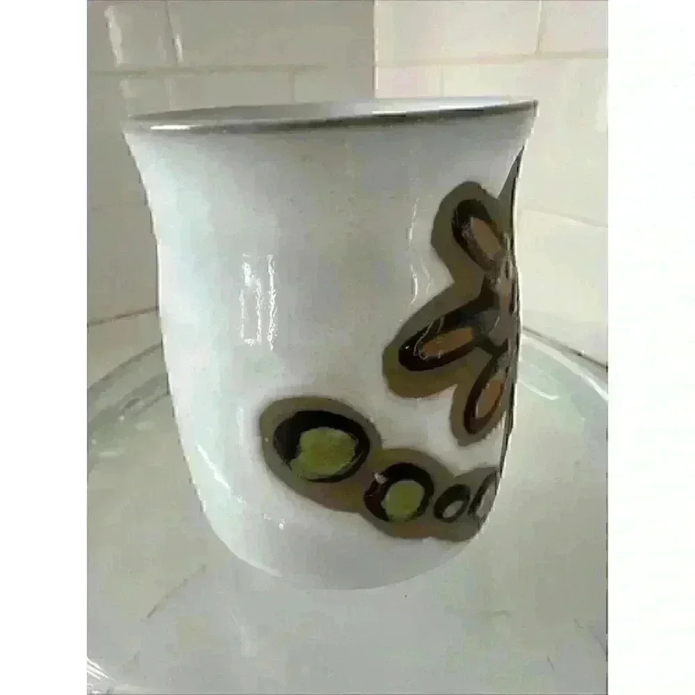 Vintage 1980s Owl Coffee Mug Cup 3.75 Inch Tall Ceramic